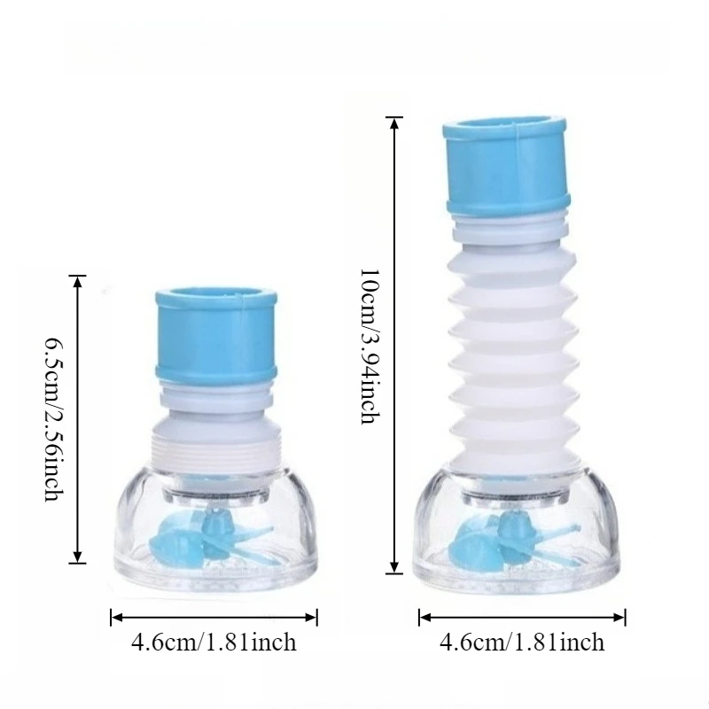 1PC 360° Rotating Telescopic Kitchen Faucet Sprayer Extension Hose Anti-Splash Water Spout Tool