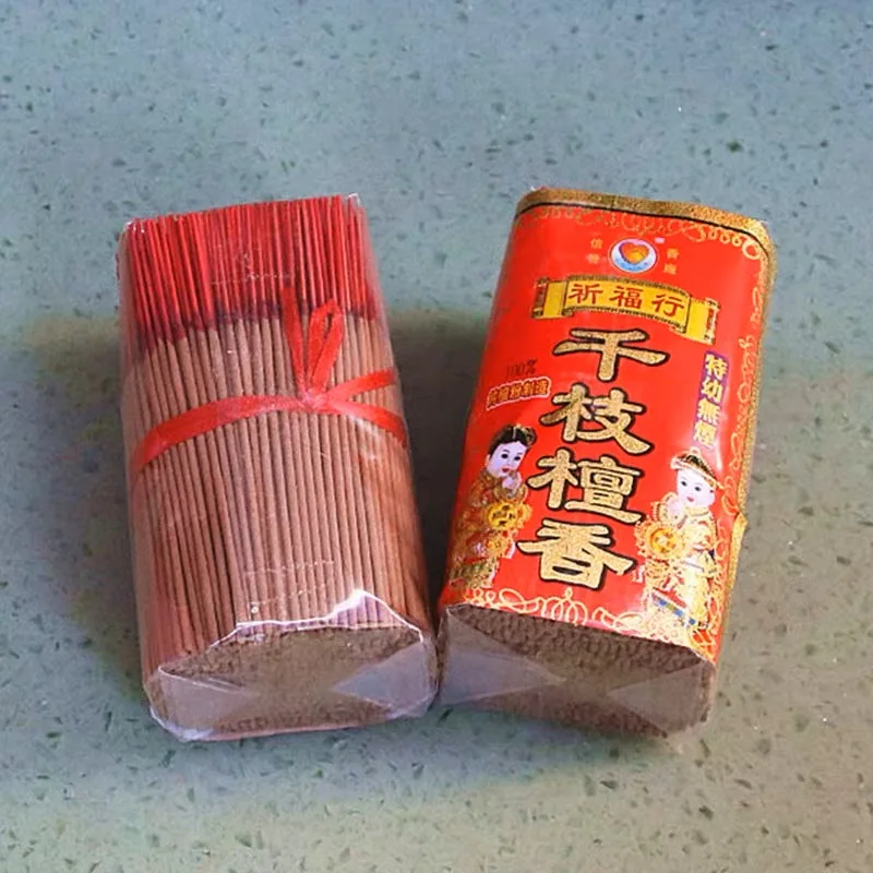 10CM Smokeless Incense Sticks Buddhist incense Sandalwood Natural Aromatherapy Fragrance Mini Size Easy to Carry