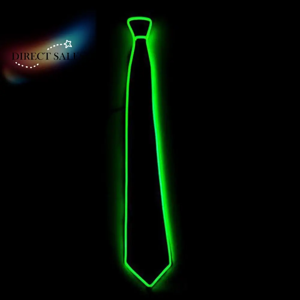 Retro Fashion Casual Suits Party Wedding EL Wire Neon Business Gift Luminous Tie LED Tie Glowing Tie Neck Ties