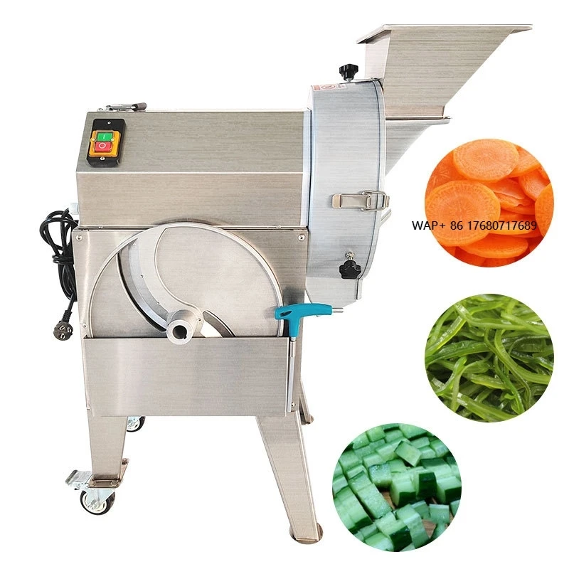 

Commercial Kitchen Large Vegetable Salad Chopper Machine New Automatic Industrial Fruit Cutter Core Motor for Restaurant Use