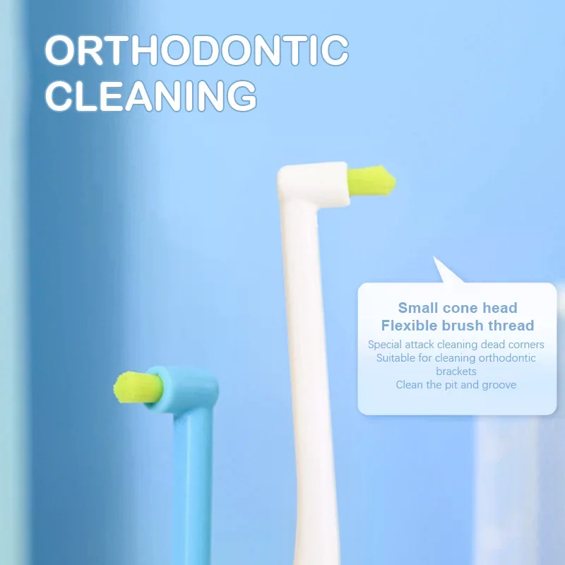 

Ортодонтическая межзубная щетка, мягкая зубная щетка для чистки зубов, инструмент для ухода за полостью рта, маленькая головка, мягкие волосы, инструменты для ухода за полостью рта для взрослых