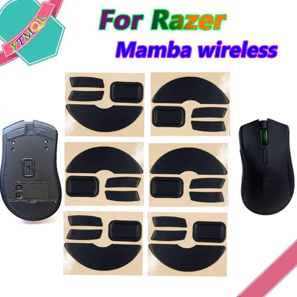 2-10set Mouse Feet Skates Pads For Razer  Mamba wireless Mouse White Black Anti skid sticker replacement