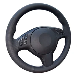 Perforated Microfiber Leather Braiding Car Steering Wheel Cover for BMW M Sport M3 E46 M5 E39 Accessories Car-styling