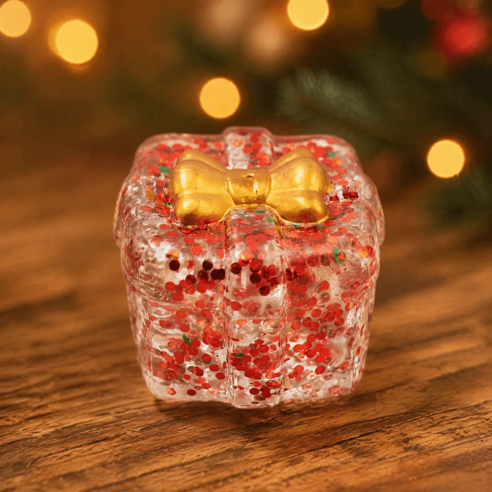 Fashion Slow Rising Christmas Squishy Glitter Sequins Cute Fidget Squeeze Assorted Snowman Shape Stress Relief Holiday