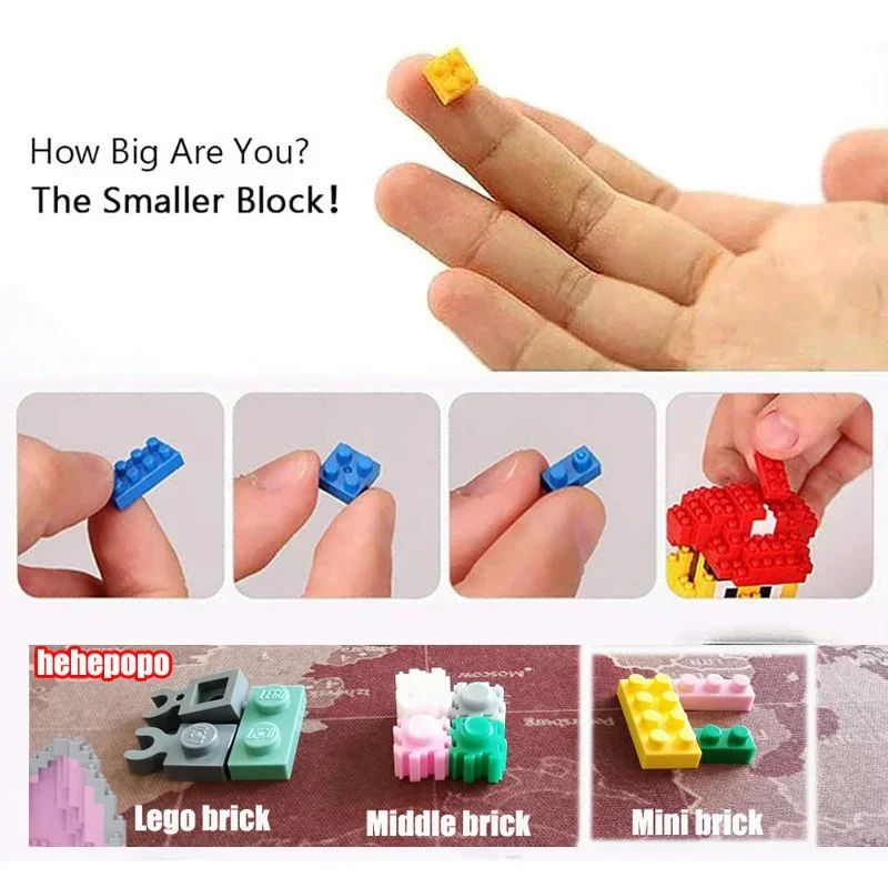 2000pcs Mario Mini Blocks Big Model Size Yoshi  Anime DIY Micro Building Block Toys Auction  Toy Kids Gifts