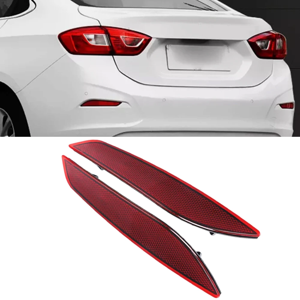 

2pcs Car Rear Bumper Reflector Light For Chevrolet Cruze 2016 2017 2018 2019 Warning Lamp 84037296 84037297 GM1184116 GM1185116