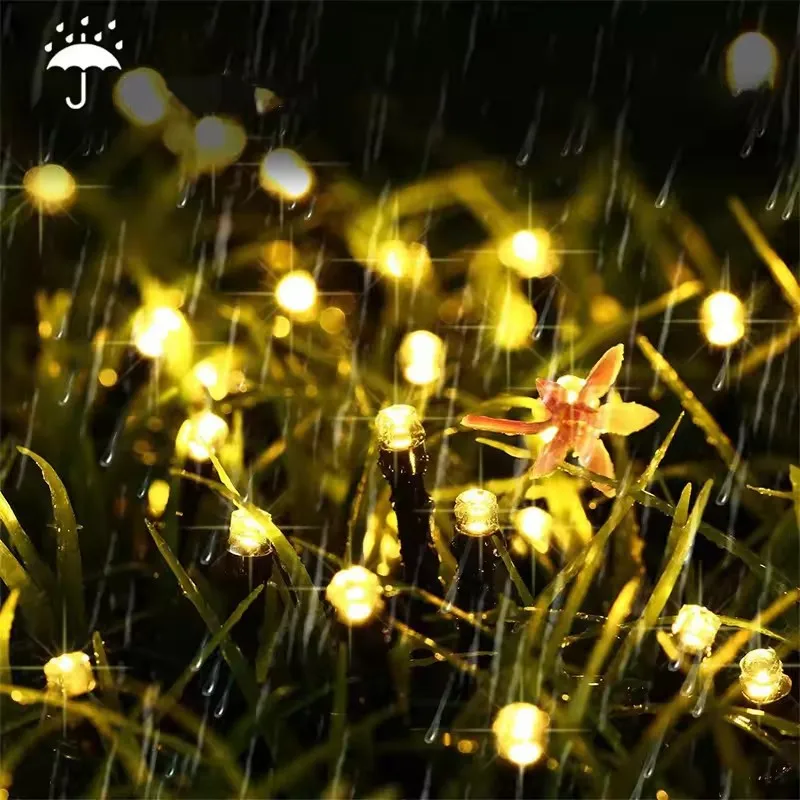 LED solar full sky star light string 8 function outdoor waterproof camping courtyard light holiday decoration light image 6