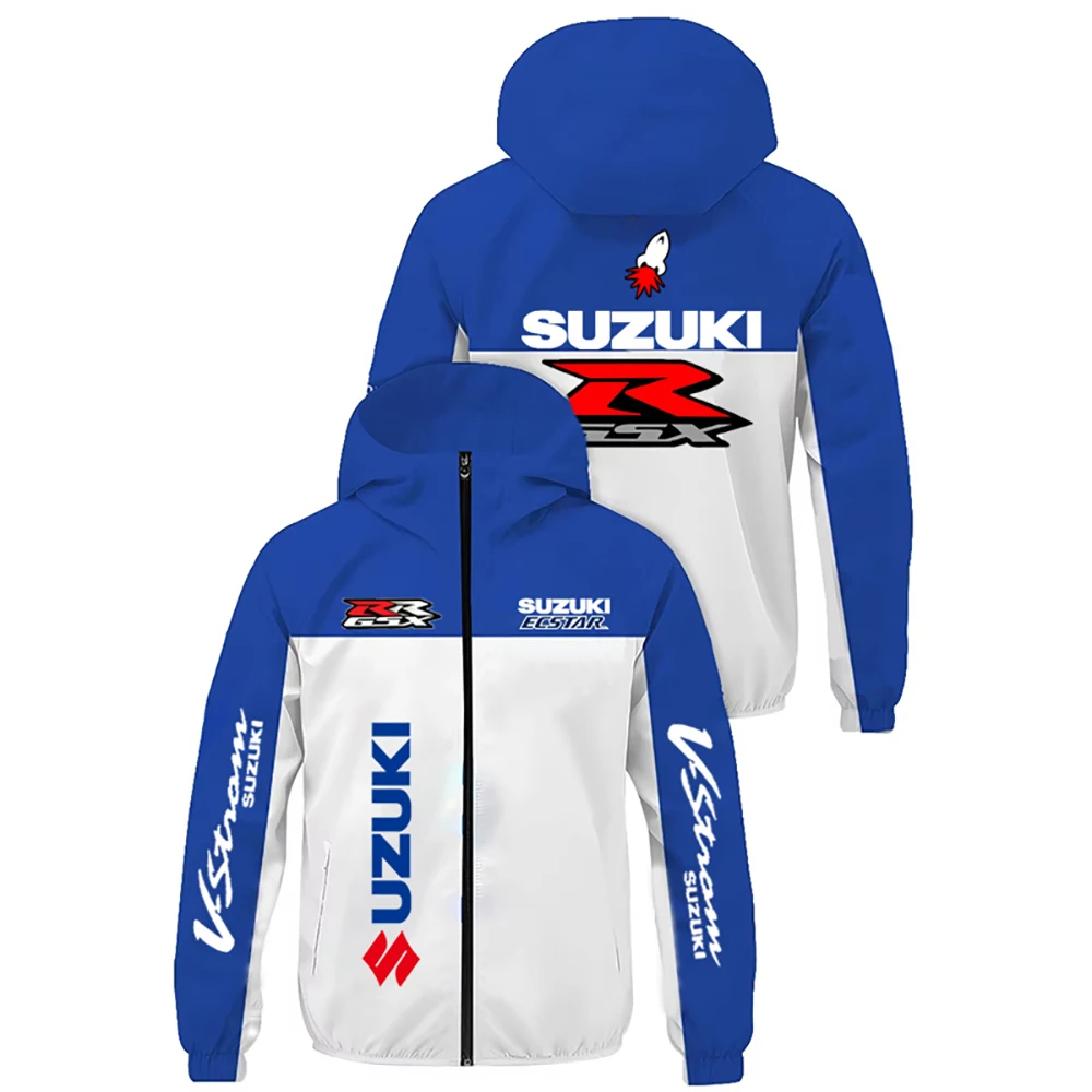 Veste de course pour hommes Suzuki 2025, veste de moto, veste de cyclisme, veste d'escalade en plein air et tout-terrain, manteau léger pour hommes