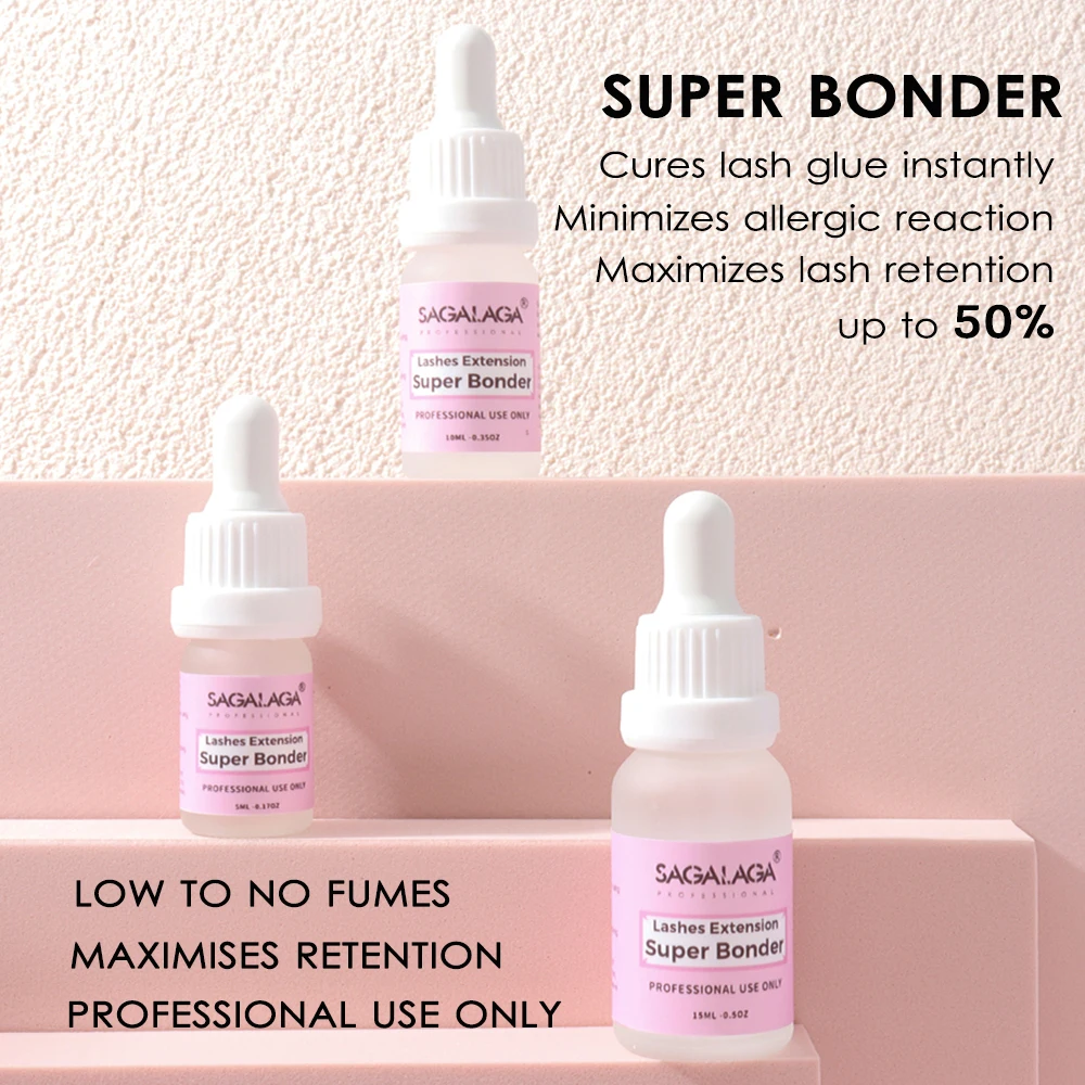 15ml Super Bonder Sealant Glue Accelerator for Eyelash Extensions Sealer Adhesive Speed up Glue Drying Time Private Label