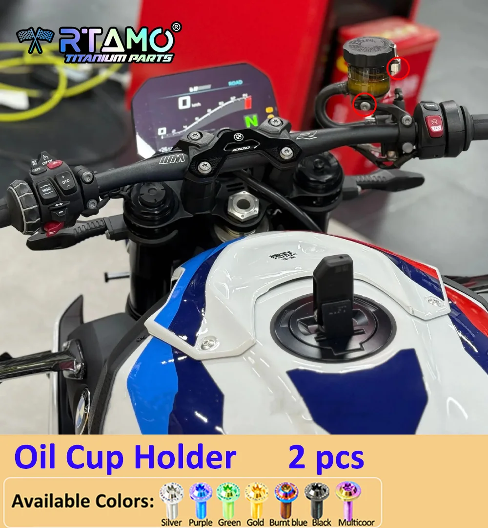 RTAMO Gr5 Titanium Bolt Windshield Bolt Front Fender Brake Disc Caliper Screw Fit for BMW M1000 R 2024