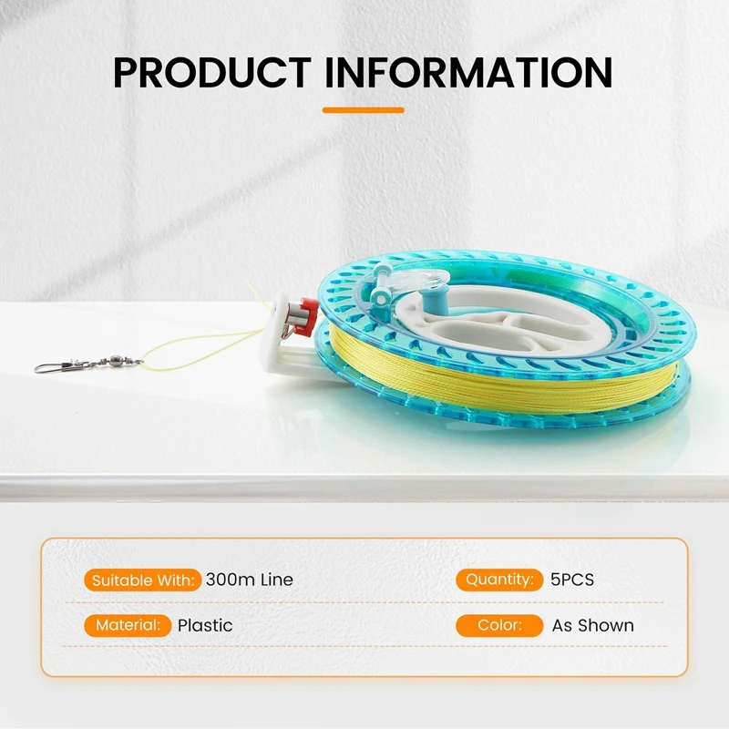 ¡Top!-5 uds. Enrollador de carrete de cometa, rueda de fuego, herramienta de mango volador, línea de cuerda retorcida, redonda para exteriores, para encontrar cometas al aire libre