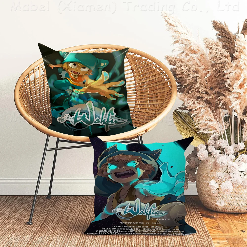 Game W-Wakfu Pillow Cushion Cover Pillowcase Living Room Sofa Home Decor Customized