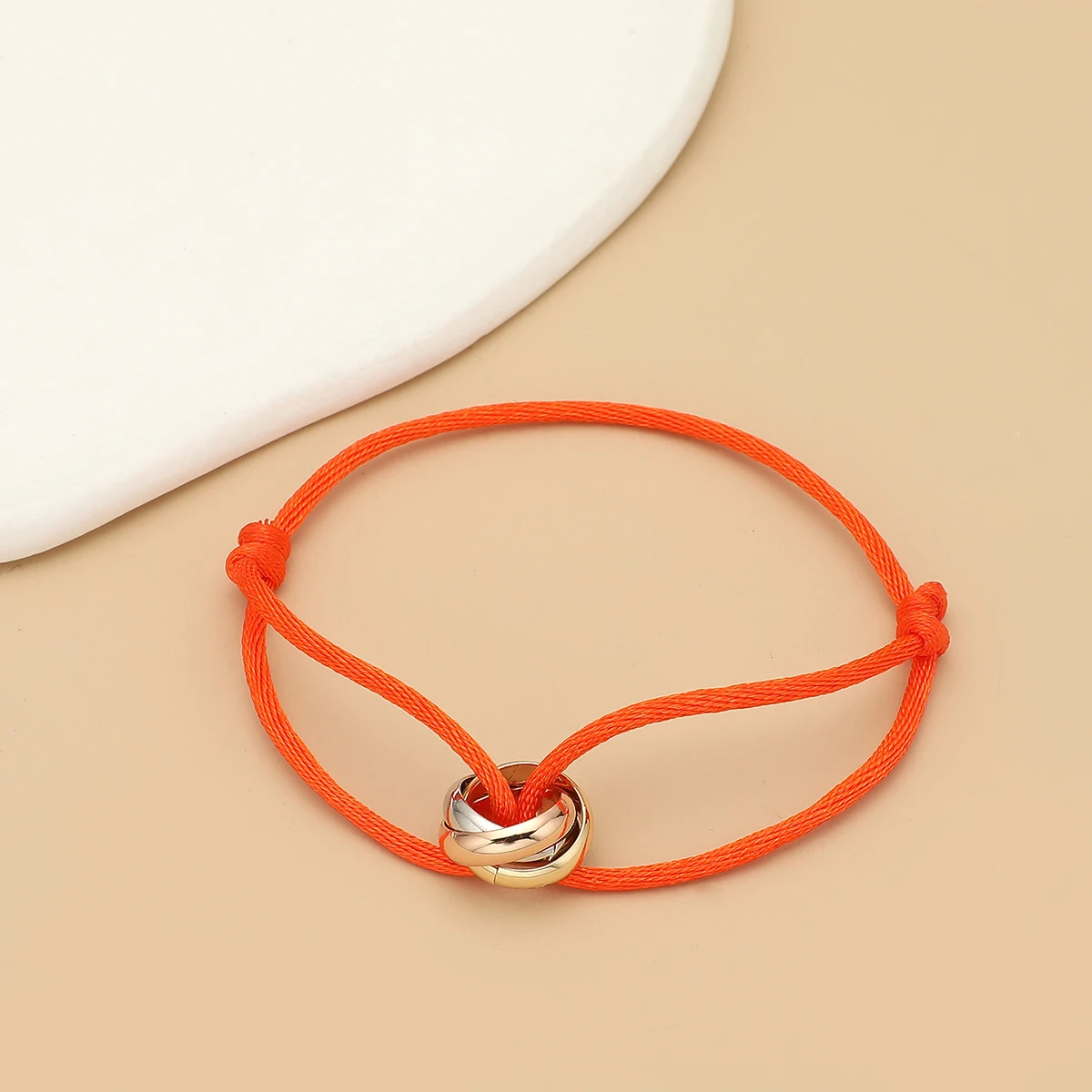 2026 Trendiges Armband 3-Farben-Metallschnalle Handkette Verstellbar für Damen und Herren Schwarzes Seilarmband für Damen Schmuck Partygeschenke – Detail 16