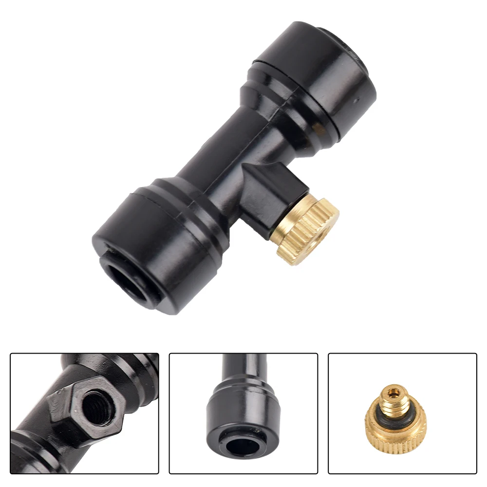 

6Pcs Misting Nozzles Kit Tees Thread 1/4 Inch and Brass Spray Nozzle for Outdoor Spray Cooling System