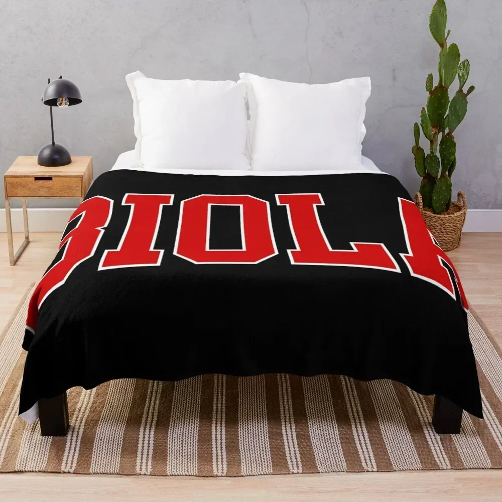 

biola university - college font curved Throw Blanket