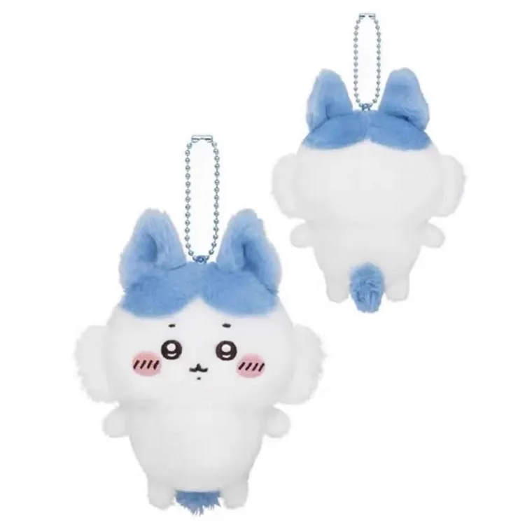 Cute Chiikawa parallel world power‑up plush pendant doll, Chii Hachiware soft plush ornament sweet gift for girls bag decoration