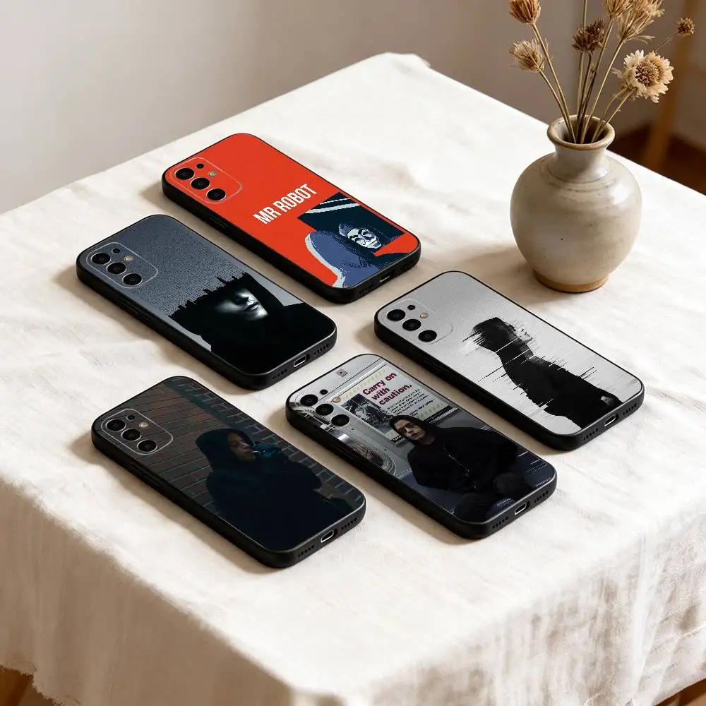 

Mr R-Robot F-Fsociety Phone Case Black Silicone Soft For Samsung S25,S24,S21,S22,S23,S30,Ultra,S20,Plus,Fe,Lite