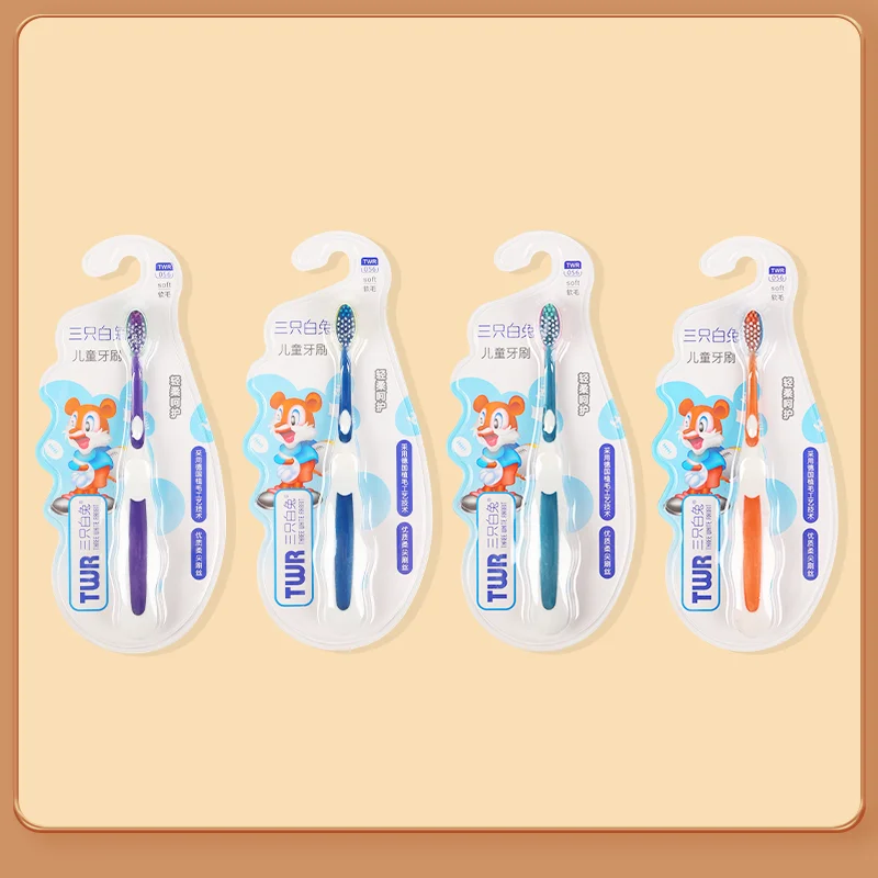 Children's Toothbrush Anti- collision Soft Rubber Brush Head Gentle Care Baby Teeth Safe Material Colorful Child