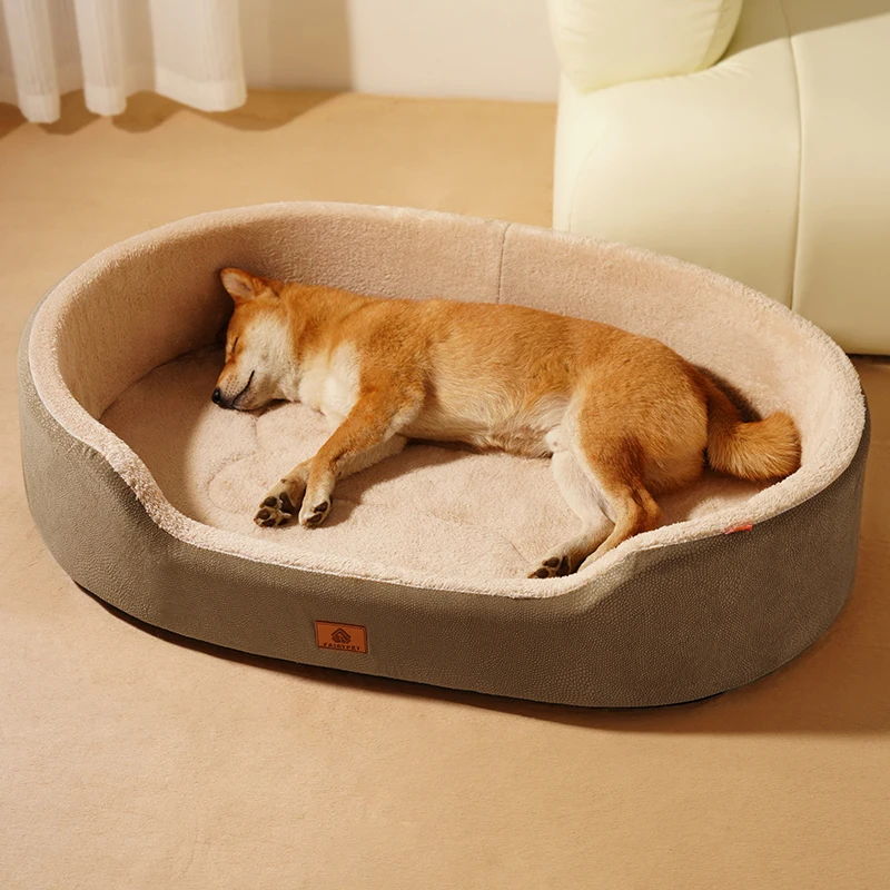 Hundebetten für große Hunde, orthopädisches Winter-Hundebett für mittelgroße und große Hunde, großes wasserdichtes Couch-Haustierbett – Detail 6