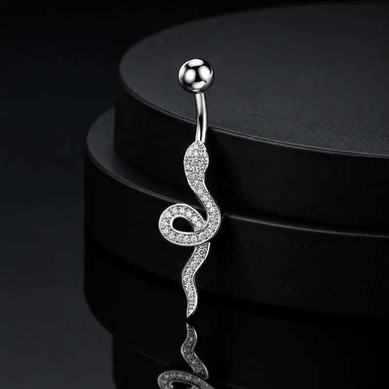 Rust Resistant Stainless Steel Belly Button Rings Dainty Cross Flower Bow Dangle Navel Piercing Jewelry for Daily Body Wear