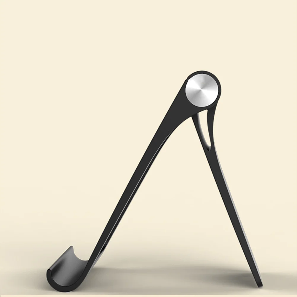 

Portable Black Folding Tablet Stand Durable 360 Degree Adjustable Mobile Holder for Home Office Kitchen Stand for