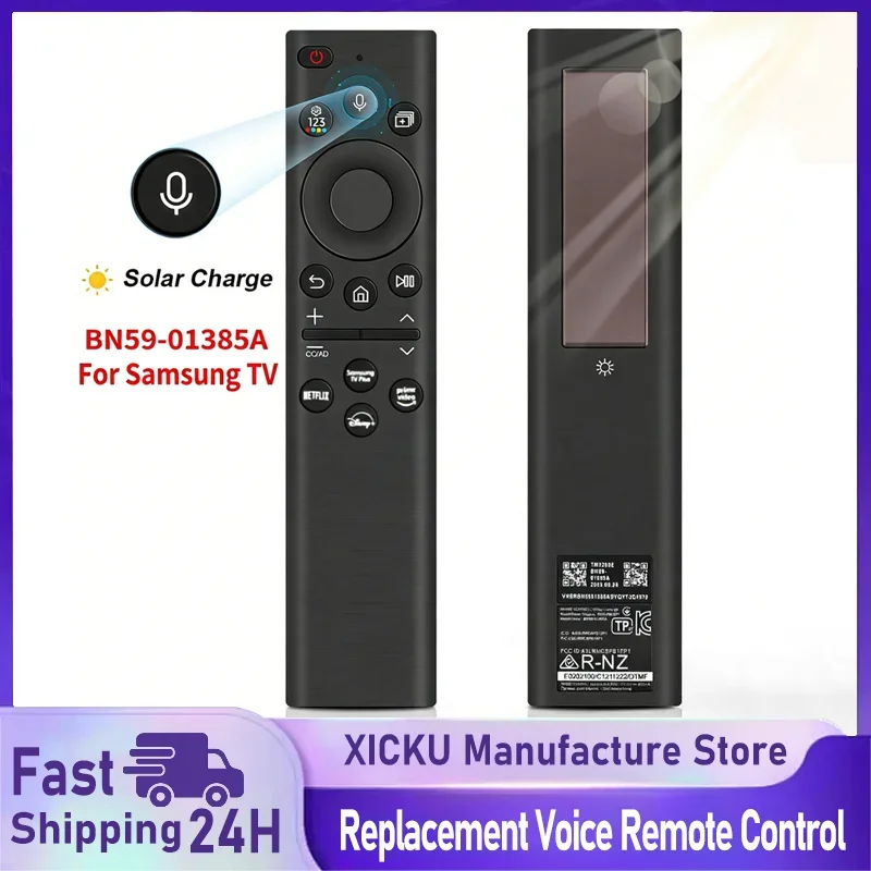 BN59-01385A Solar Charging Voice Remote Control For Samsung 4K 8K QLED The Frame Smart TV