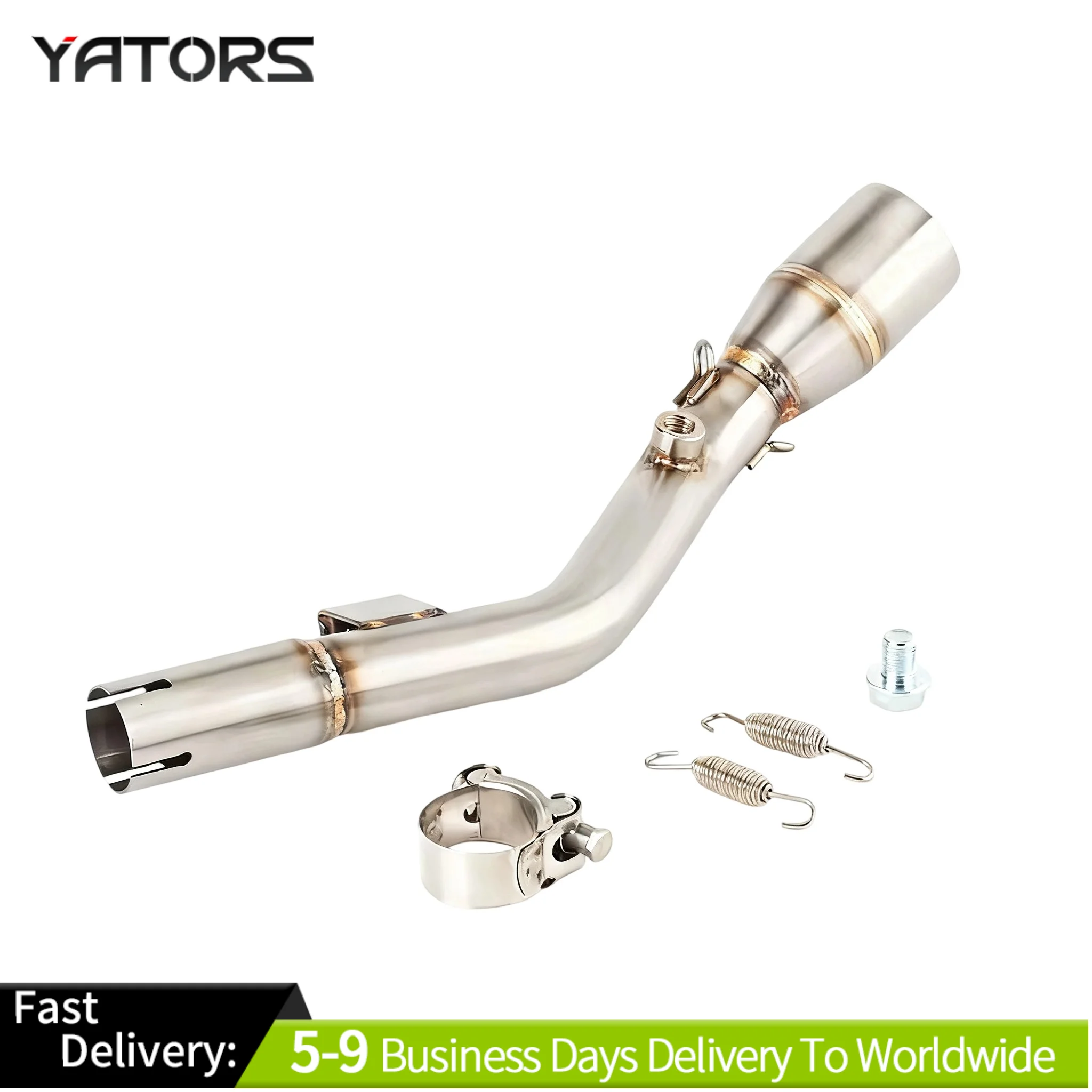 

For Kawasaki KLX230L KLX230R 2020-2023 Motorcycle Exhaust Mid Link Pipe Slip-On Exhaust Systems Exhausts Pipes