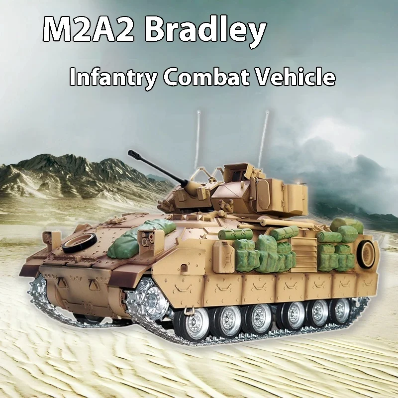 1/16 Bradley Custom Remote Control M2a2 Sound And Light Smoke Infantry Tank Td Second-generation Motherboard Model Toy Gift