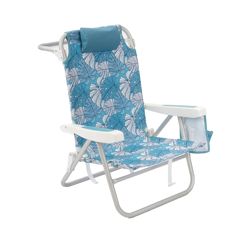 OEM Custom Logo Recliner Adjustable Low Foldable Light Weight Portable Whole Beach Chairs for Adults