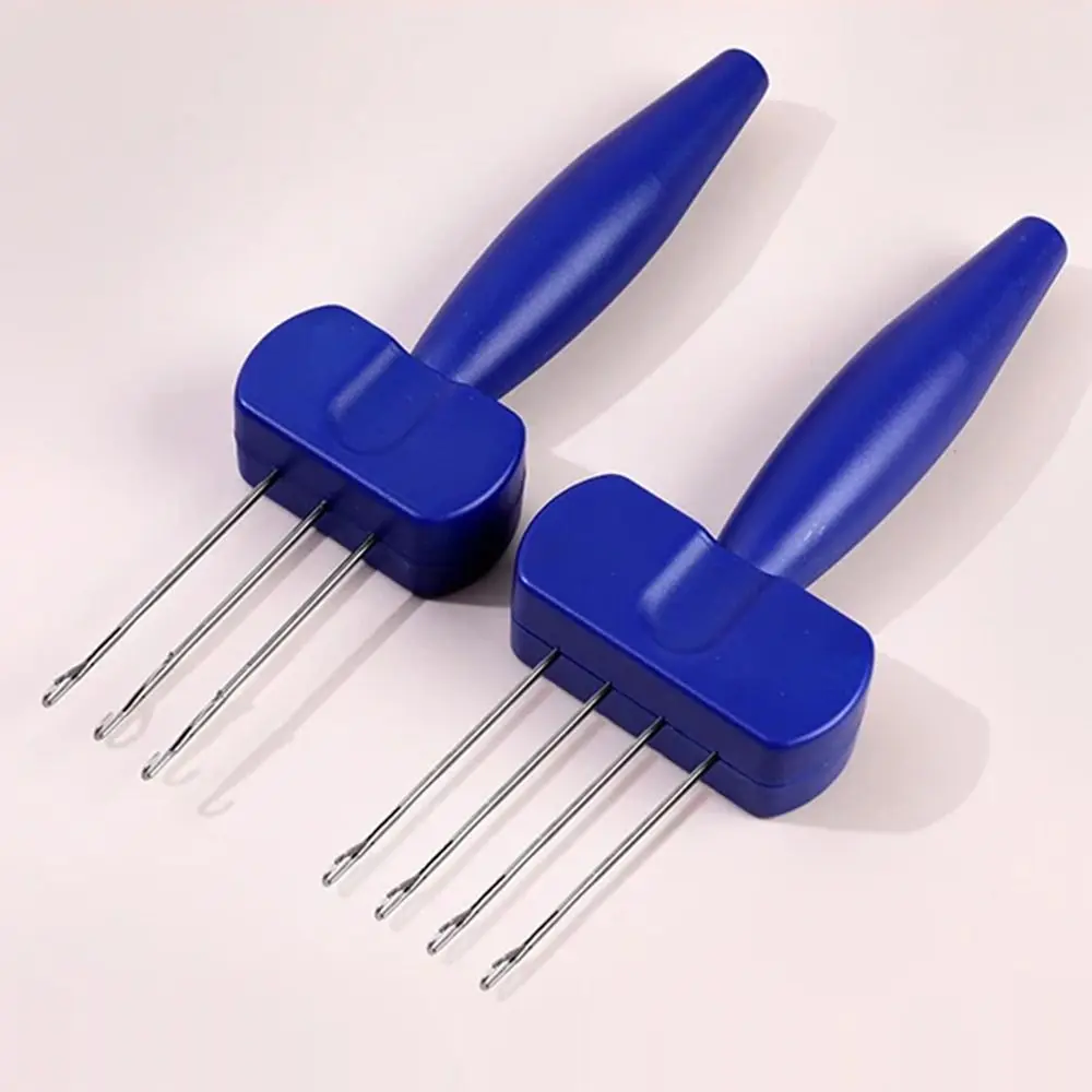 

Прочный портативный крючок для вязания с 3/4 иглами, эргономичной ручкой, эффективный ручной инструмент для вязания шнуров и узоров.