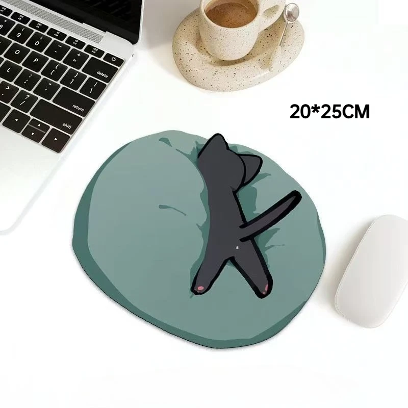 Adorable Kitten Mouse Pad, Unique Shape, Stylish & Portable Desk Mat for Office, Study, Laptop