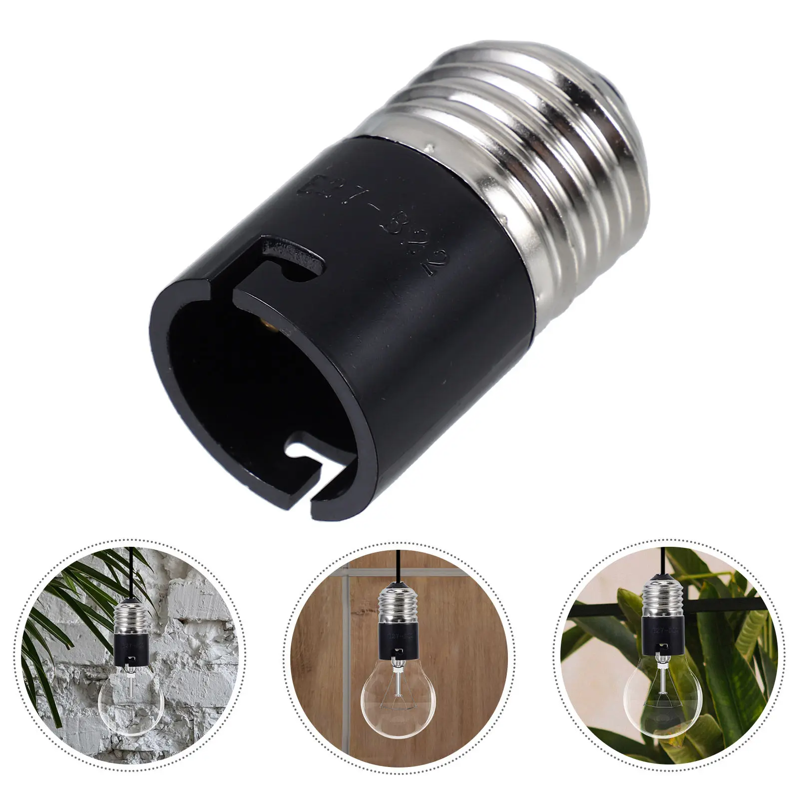 

E27 to B22 Lamp Socket Adapter Converter Light Fitting Base Socket for Commercial Residential Use Balcony Doorbell Fridge