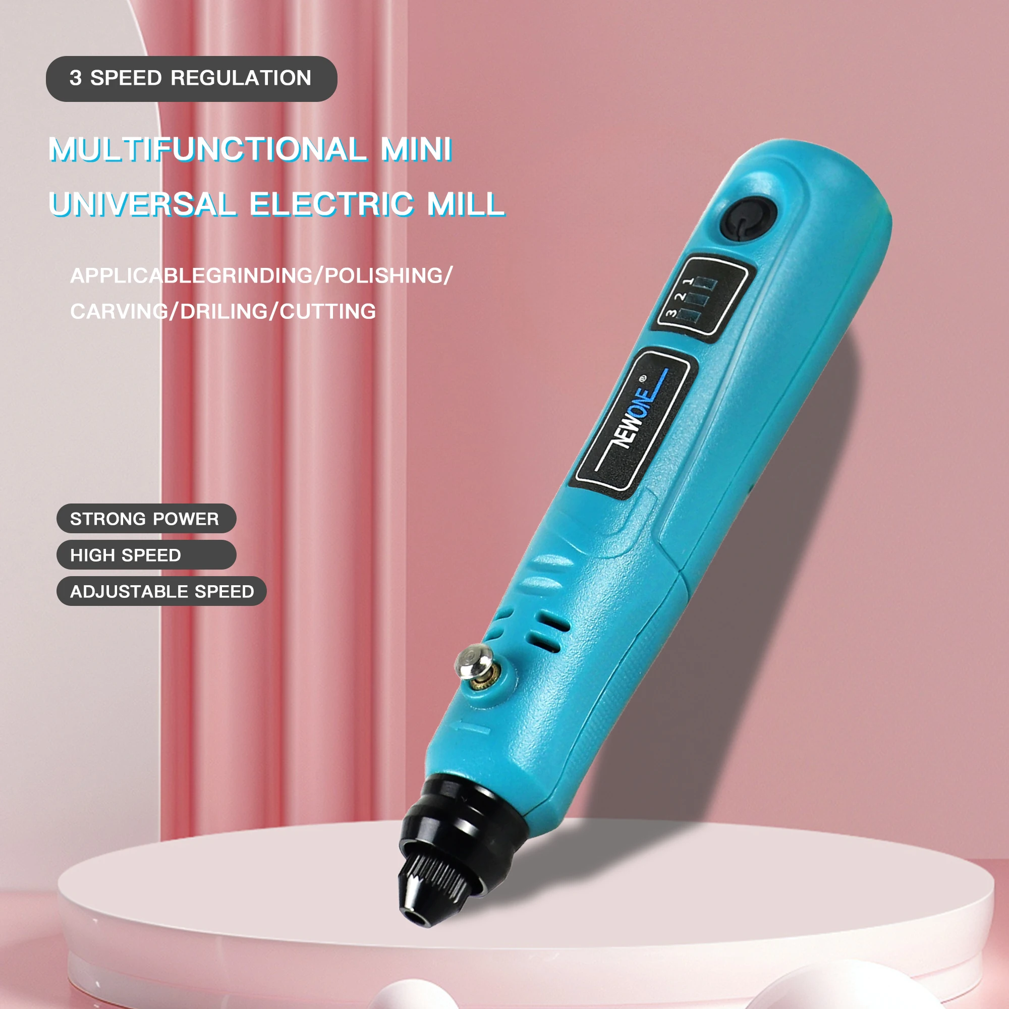 

48-комплект мини-аккумуляторных вращающихся инструментов 3,6 В — портативный вращающийся инструмент с зарядкой через USB для шлифовки, полировки, сверления и травления