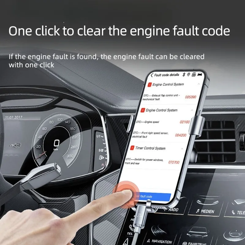 

B25 Автомобильный диагностический инструмент Bluetooth Многофункциональный OBD диагностический инструмент Инструмент для диагностики неисправностей автомобиля Несколько языков