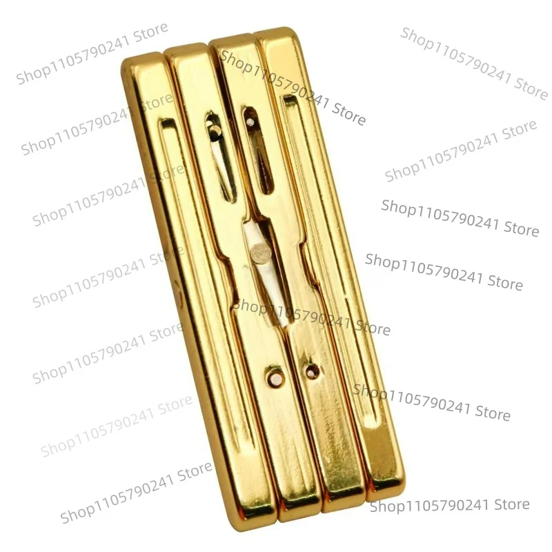 Cigar Holder Snow Rack Pure Copper Gold-plated Folding Portable Cigarette Holder Simple
