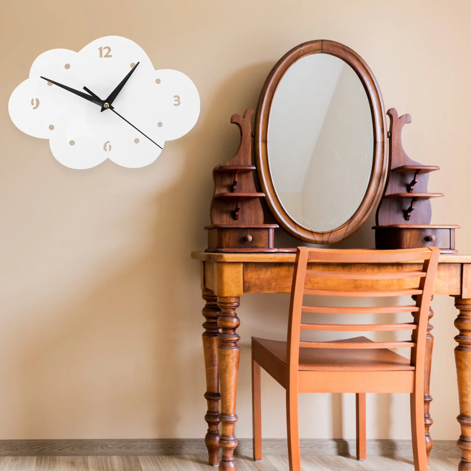 

Wall For Bedroom Room Decor Hanging Cartoon Quartz Clock Household Living Room Kitchen Study Decorative