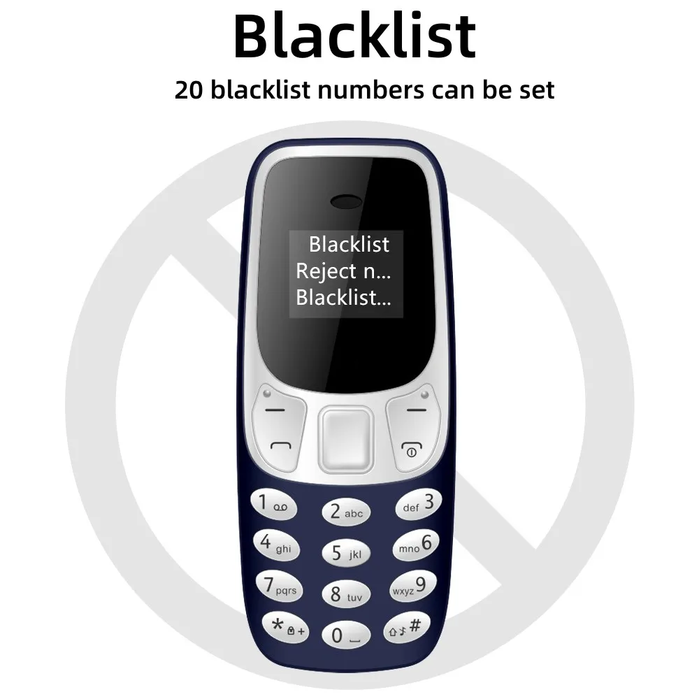 SERVO BM10 Super Mini Mobile Phone 2 SIM Standby Blacklist Magic Voice Call Recording 2G GSM Smallest Backup Feature Cellphones