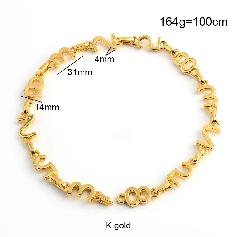 1-5-10 meters 5 Colors 14mm Metal Chains Handbag Chain Bag Purse Accessories Decorative Necklace 2022 New Style Straps