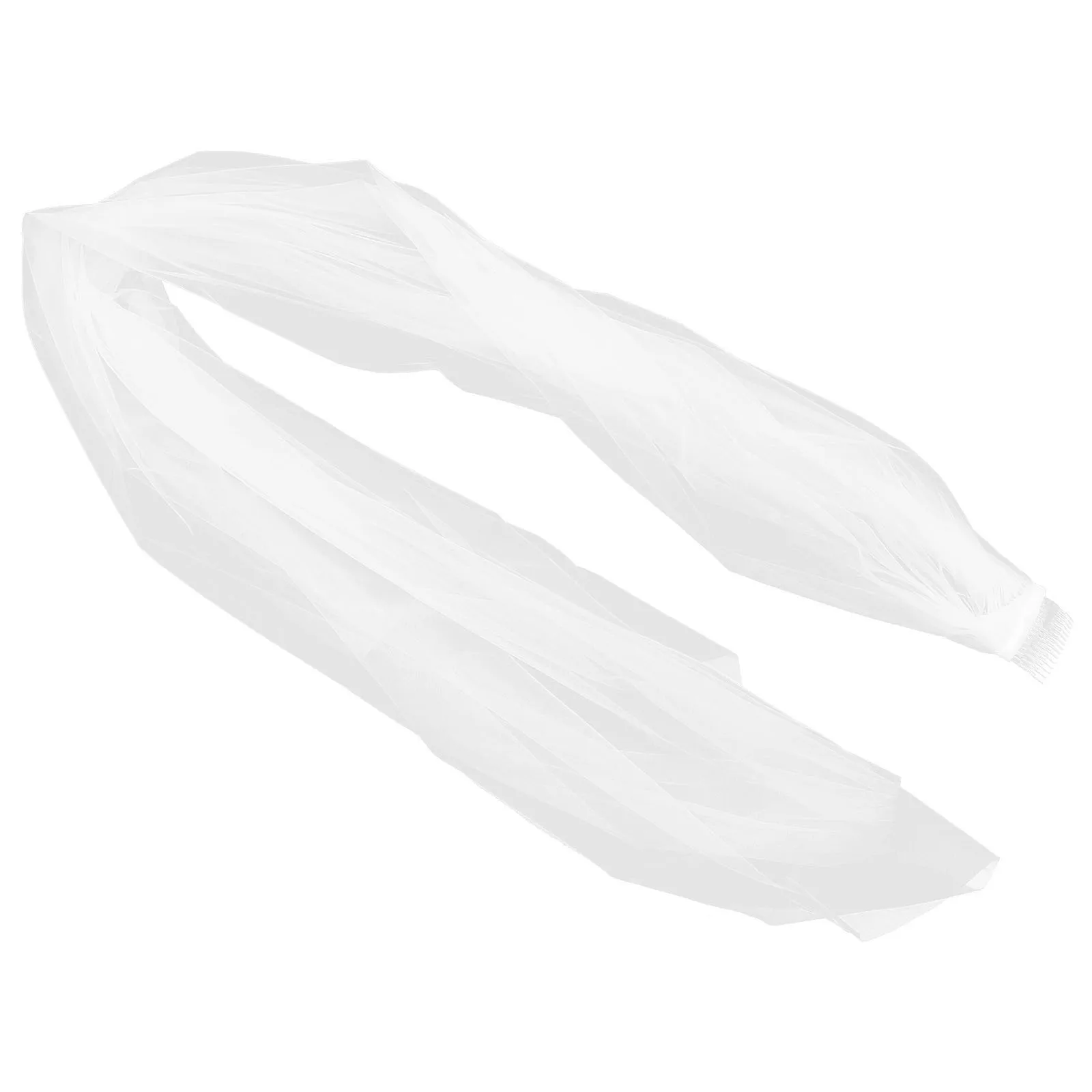 

Beige 2 Meters Elegant Wedding Veil Bridal Accessory Easy Attach Metal Comb Suits All Brides Bridal Veils Wedding Veil
