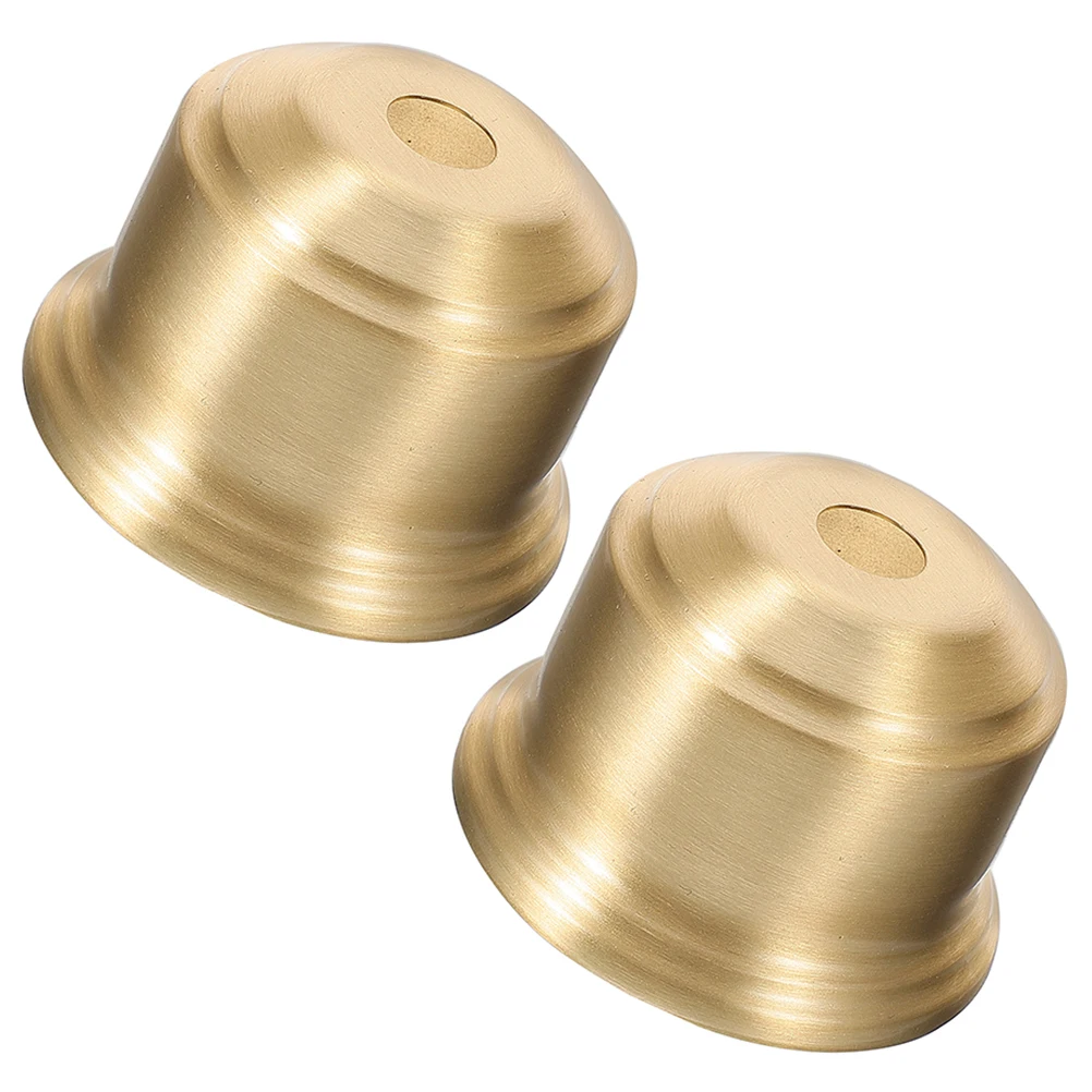 

2pcs Brass Lamp Cup E27 Half Tooth Socket Floor Lamp Head Decorative Cover Pendant Light Parts Vintage Holder