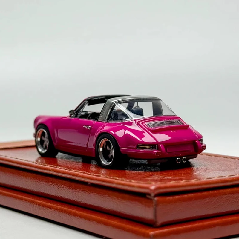 메이크업 1:64 싱어 911 964 타르가 레진 자동차 모델 정적 컬렉션 장식용 휴일 선물 장난감