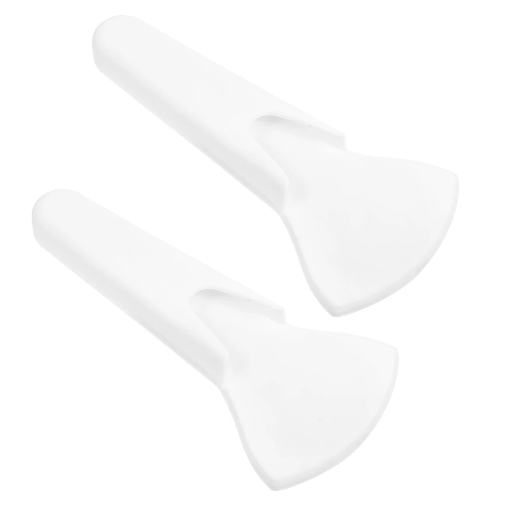 

2Pcs Magnetic Scissor Holder Lightweight PP Material Protective Sleeve Fridge Storage Rack Kitchen Organizer White Color