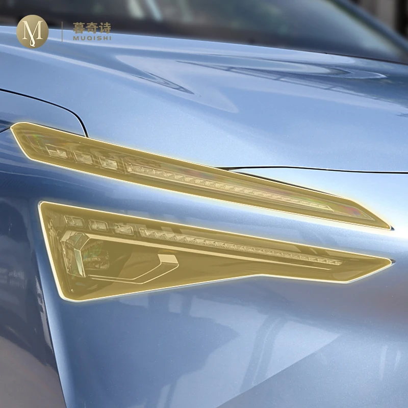 

Car Headlights Protector Pre Cutting Exterior Transparent Protective Film Light Shell TPU Cover For Aion S Max 2023-2024