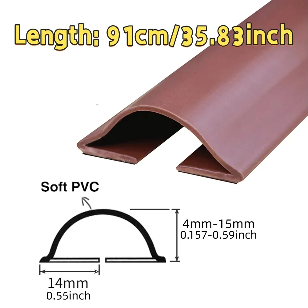 1PC 1M/39.37IN Flexible Under Door Draft Stopper Door Bottom Seal Strip Gap Blocker for Wind Sound Reduction Weather Sealing