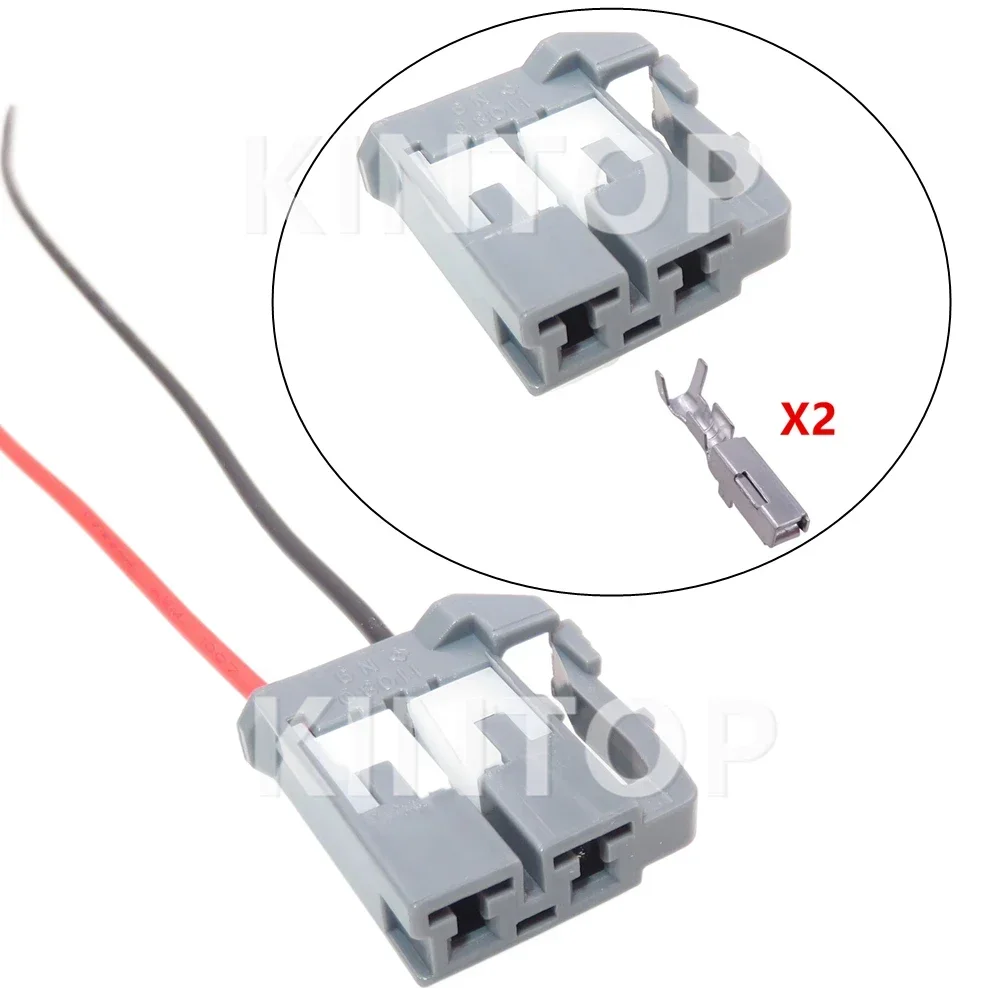 1 Set 2 Pins 6240-5159 90980-11080 Car AC Assembly Plastic Housing Socket with Wires Auto Filter Wiring Cable Connector