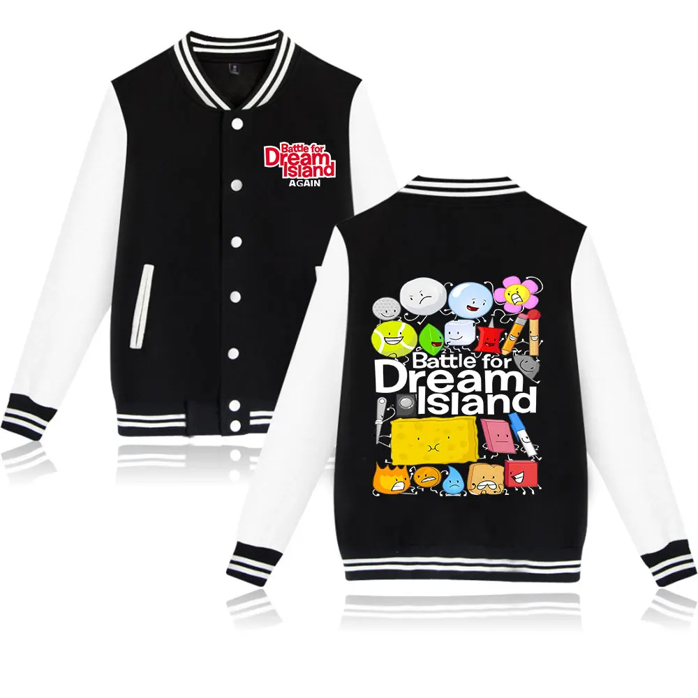 Hot Jacknjellify BFDI Battle For Dream Island Vintage 90s Merch Jacket Cosplay Women Men Casual Sweatshirts Streetwear Fashion