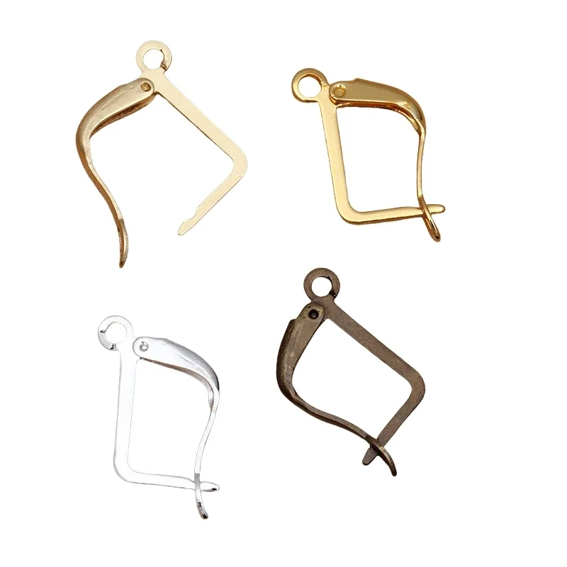 BoYuTe (200 Pieces/Lot) 13*20mm French Style Earring Hooks Jewelry Findings Diy Brass Ear Hook Accessories