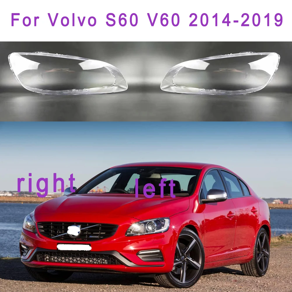 

Стеклянная крышка для автомобильных фар Volvo S60 V60 2014 2015 2016 2017 2018 2019, корпус для фар из оргстекла, прозрачная крышка для объектива