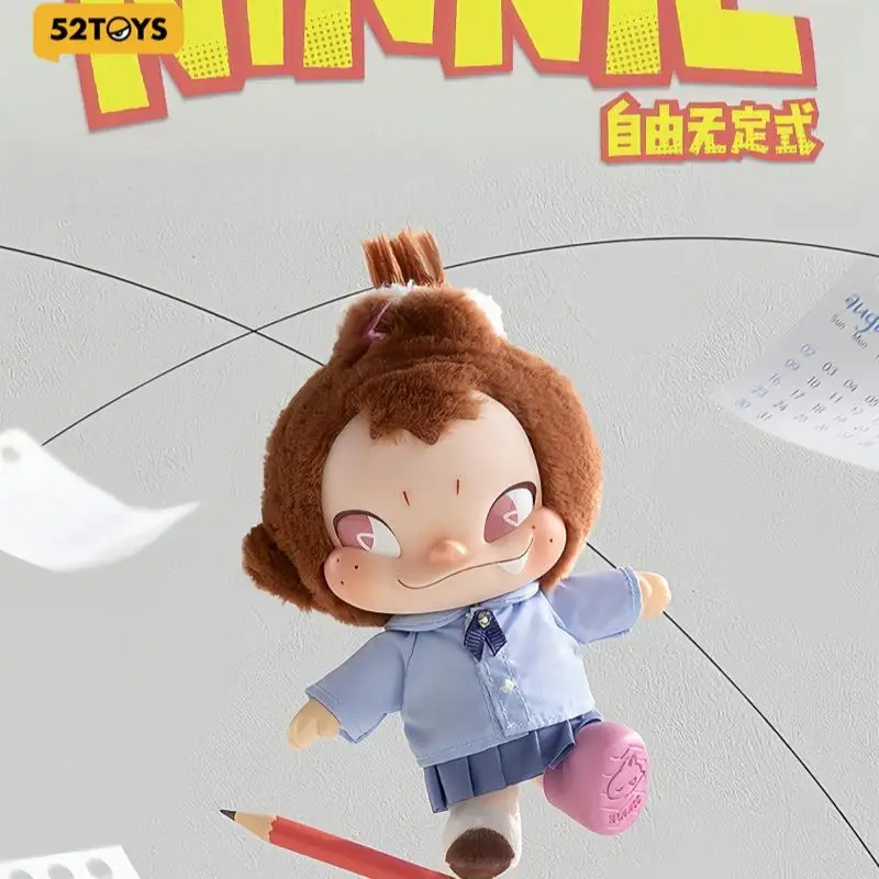 

52TOYS NINNIC Free Style Series Fluffy Boy Plush Hanging Charm Blind Box Cute Collectible Doll Keychain Toy Gift In Stock