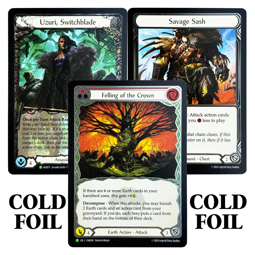 

Холодная фольга FAB Прокси развлекательные игры Коллекционные карты «Встреча короны Узури», Switchblade Savage Sash Питательная пустость